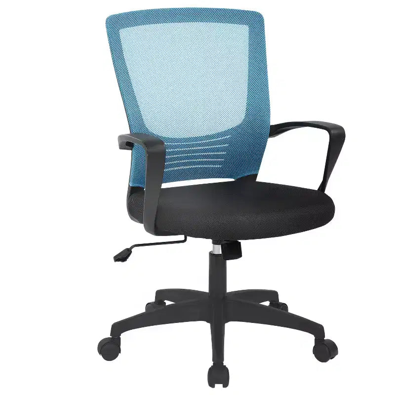 Sedia da ufficio direzionale ergonomica con supporto lombare schienale in rete traspirante regolabile in altezza