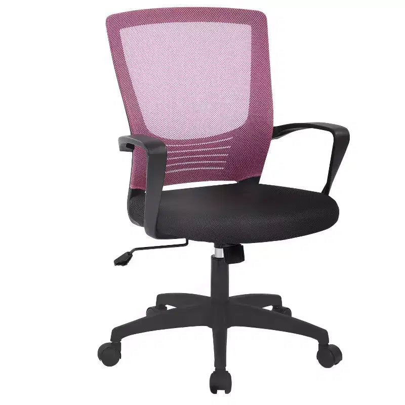 Sedia da ufficio direzionale ergonomica con supporto lombare schienale in rete traspirante regolabile in altezza