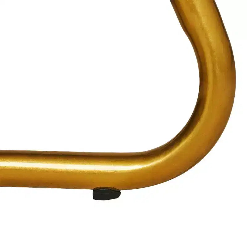 Poltrona accent in velluto Poltrona lounge moderna con base in metallo dorato e schienale imbottito bianca