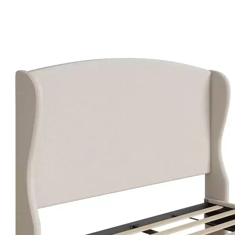 Struttura letto a piattaforma Wingback