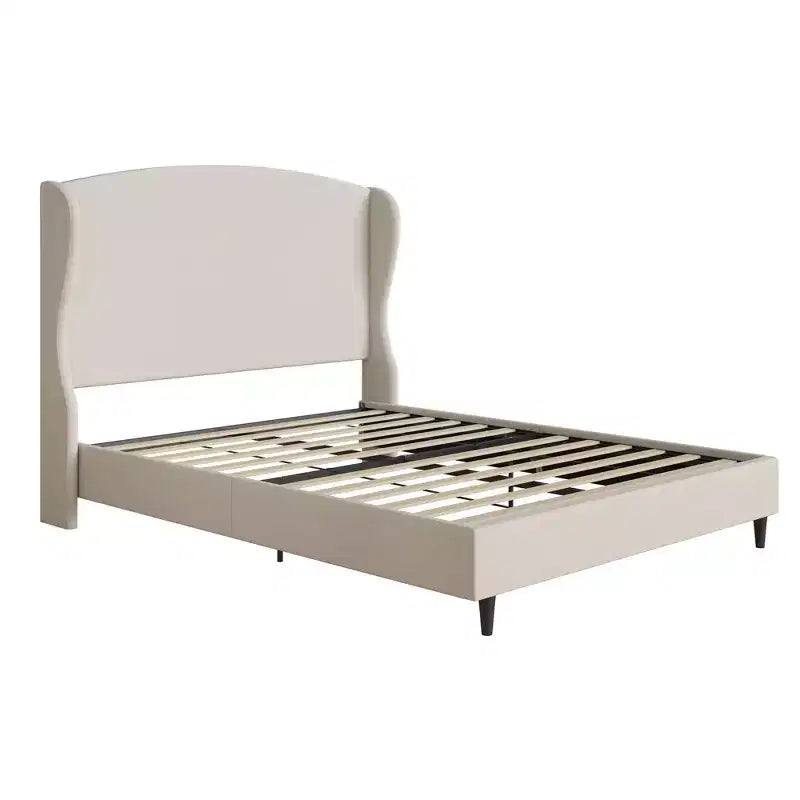 Struttura letto a piattaforma Wingback