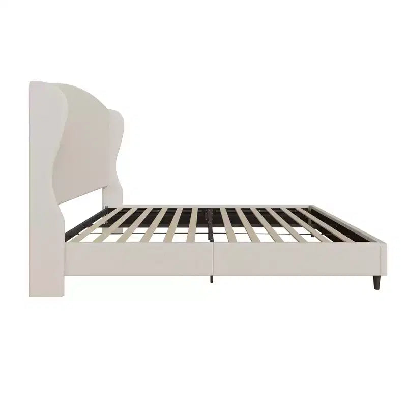 Struttura letto a piattaforma Wingback