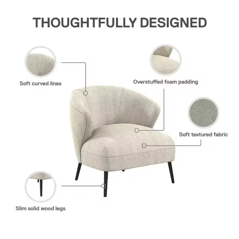 Poltrona imbottita di design