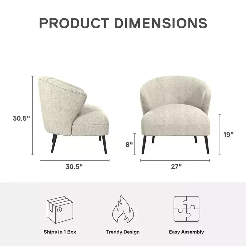 Poltrona imbottita di design