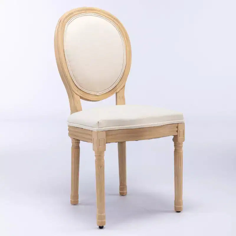 Sedie da pranzo imbottite, set da 2, stile moderno di metà secolo, schienale rotondo, robusto telaio in legno, per cucina, sala da pranzo, soggiorno