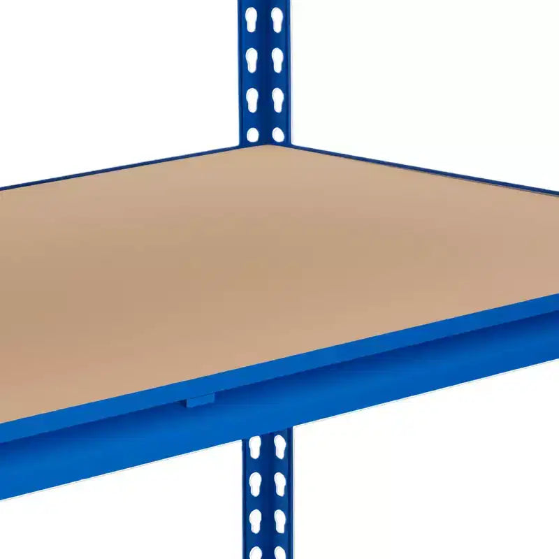 Scaffalatura da Garage a 5 Ripiani, Unità Scaffale in Metallo con Capacità di 1134 kg per Garage, Uso Industriale, Magazzino, Cucina, Ripostiglio, 152 L x 61 P x 180 A cm, Blu