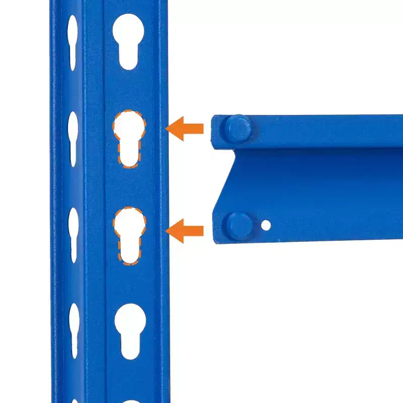 Scaffalatura da Garage a 5 Ripiani, Unità Scaffale in Metallo con Capacità di 1134 kg per Garage, Uso Industriale, Magazzino, Cucina, Ripostiglio, 152 L x 61 P x 180 A cm, Blu