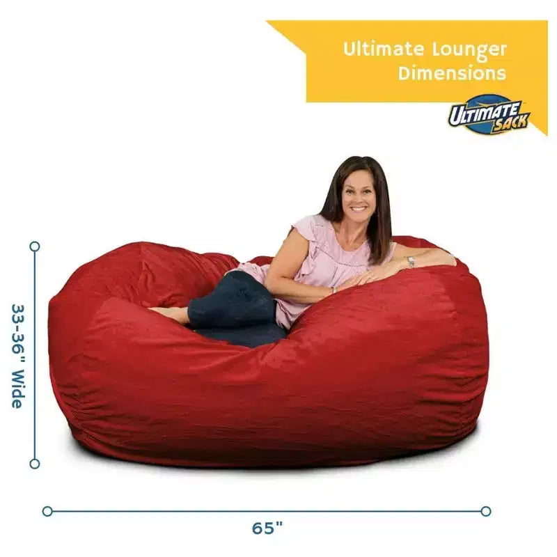 Poltrona sacco Ultimate Sack Lounger, di grandi dimensioni, comoda per interni, in velluto nautico