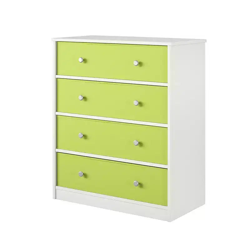 Ameriwood Home Mya Park Tall Dresser with 4 Fabric Bins