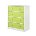 Ameriwood Home Mya Park Tall Dresser with 4 Fabric Bins
