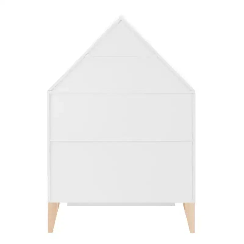 Steiner White Dollhouse Scaffale a 8 Scomparti per Bambini, Unità Espositiva per Libri o Personaggi Giocattolo, Libreria Autoportante con Gambe in Faggio